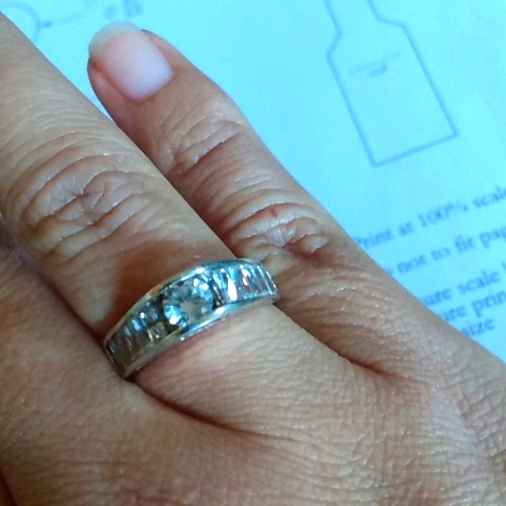 925 Gem Solid Silver Ring - image 5